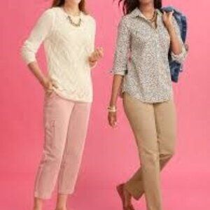 Talbots New England Fawn Chinos Size 8P